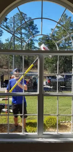 Window cleaning outside in Sugarmill Woods